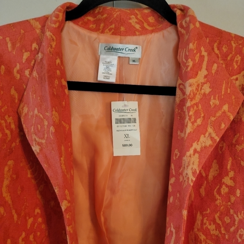 Coldwater Creek Boho Desgin Open Front Blazer - Picture 6 of 8